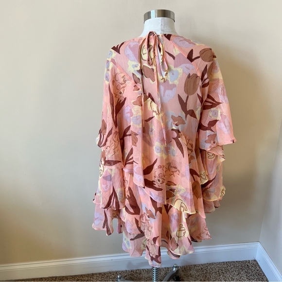 Ted Baker London Pegaia Floral Ruffle Mini Dress 13812 - Picture 6 of 9